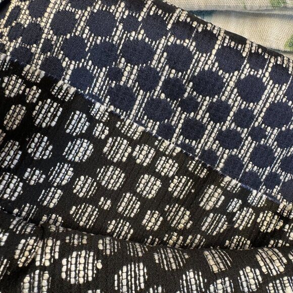 Mood Fabrics Black Navy Metallic Polyester Jaquard NYT 2.5 yards - Picture 4 of 4